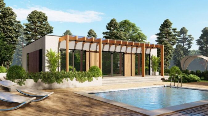 Une maison préfabriquée bois offrant une élégance naturelle et un confort moderne.