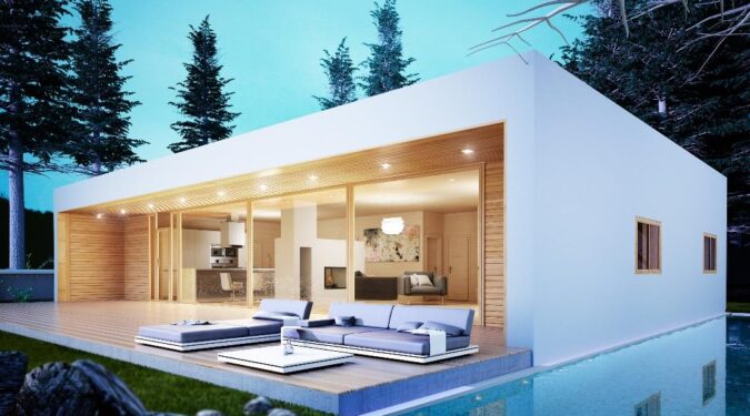 Une maison préfabriquée moderne conçue pour un style de vie élégant et durable.