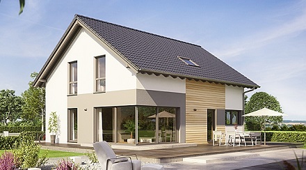 Une maison préfabriquée moderne alliant confort et durabilité.