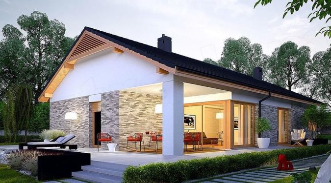 Une maison préfabriquée moderne avec des finitions haut de gamme.