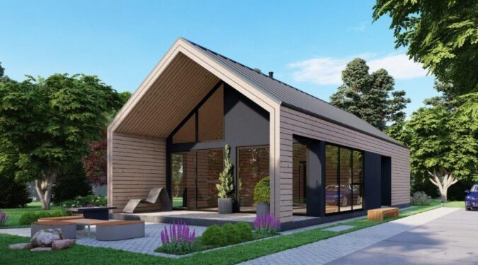 Une maison préfabriquée moderne conçue pour un style de vie pratique et élégant.