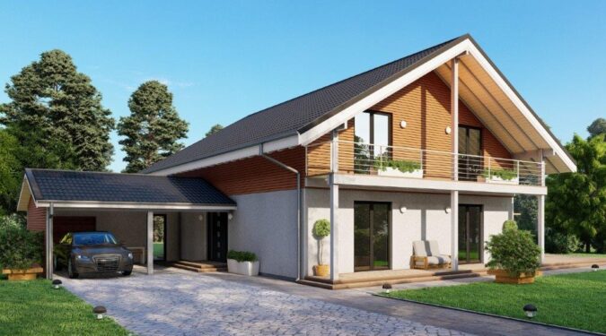 Une maison préfabriquée moderne conçue pour répondre aux besoins des familles modernes.