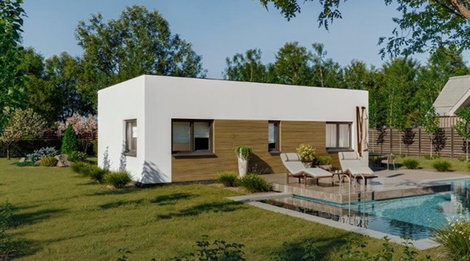 Découvrez une maison préfabriquée moderne idéale pour un confort exceptionnel.